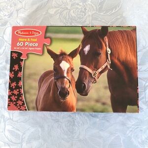 Melissa & Doug Mare & Foal 60 Piece Puzzle